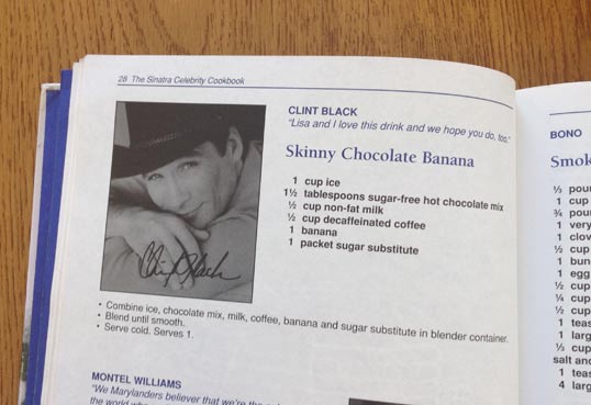 Clint Black's Skinny Chocolate Banana Smoothie