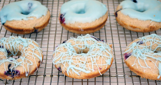 Baked Blueberry Cake Donuts