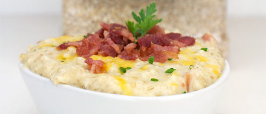 Bacon Cheddar Steel-Cut Oatmeal