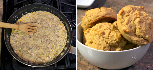 Making Stone Age Biscuits And Gravy