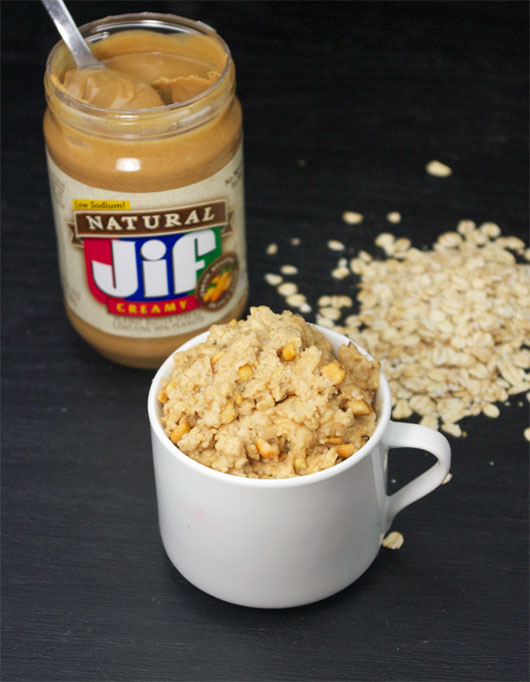 Microwave Peanut Butter Oatmeal Recipe | MrBreakfast.com