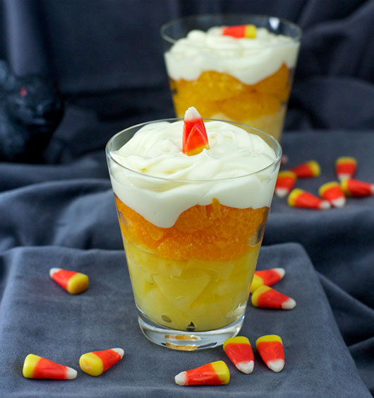 Candy Corn Fruit Parfaits