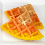 Candy Corn Colored Waffles