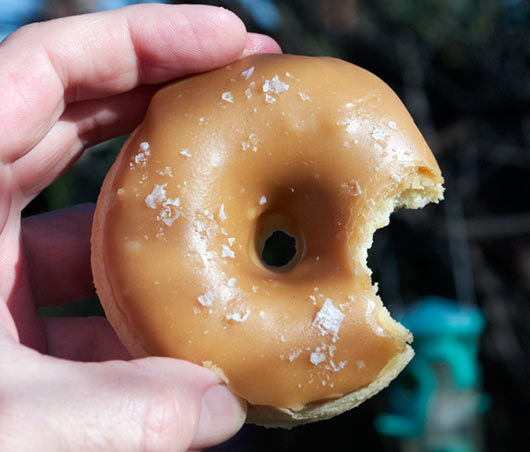 Salted Caramel Baked Donut