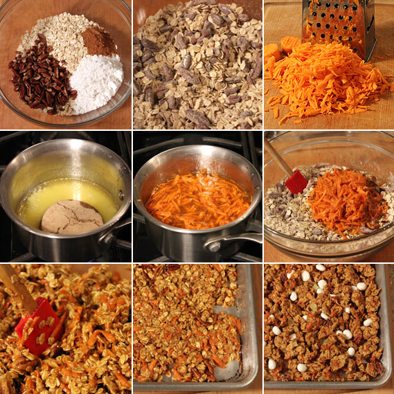 Making Carrot Cake Granola