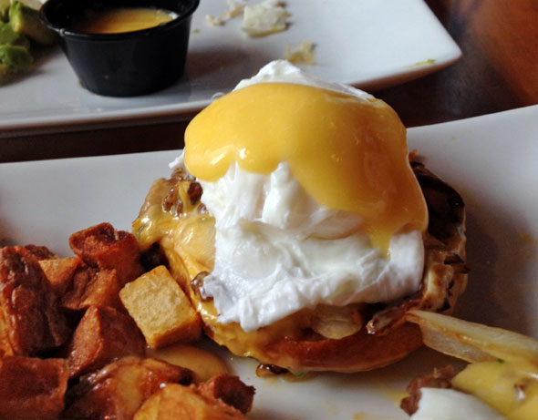 Cheesesteak Benedict