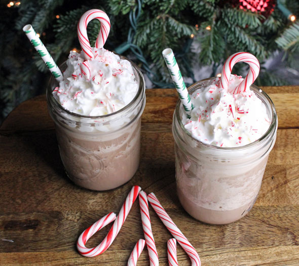 Make-Ahead Peppermint Mocha Frappe