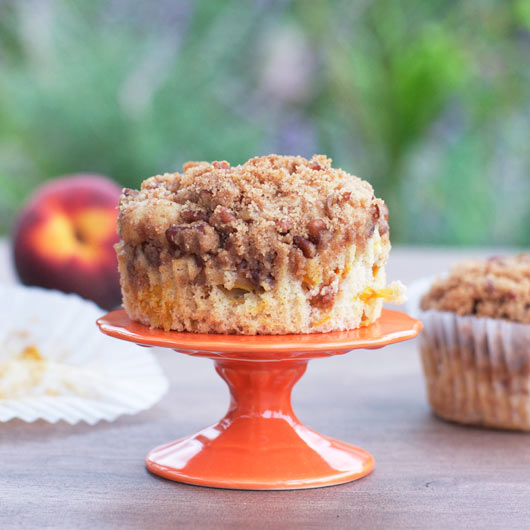 Peach Muffin On A Pedestal