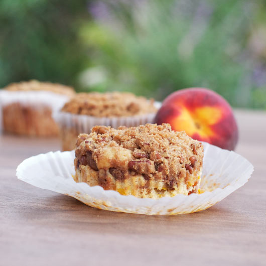 Pecan Peach Muffins