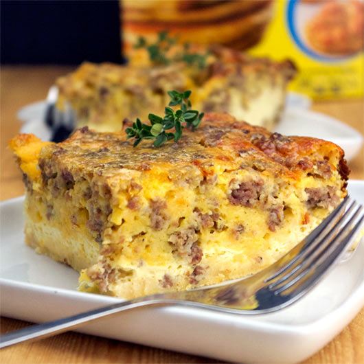 Overnight Egg-Sausage Bake Recipe | MrBreakfast.com