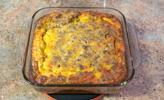 Overnight Egg-Sausage Casserole