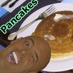 Puffed Eggnog Pancakes