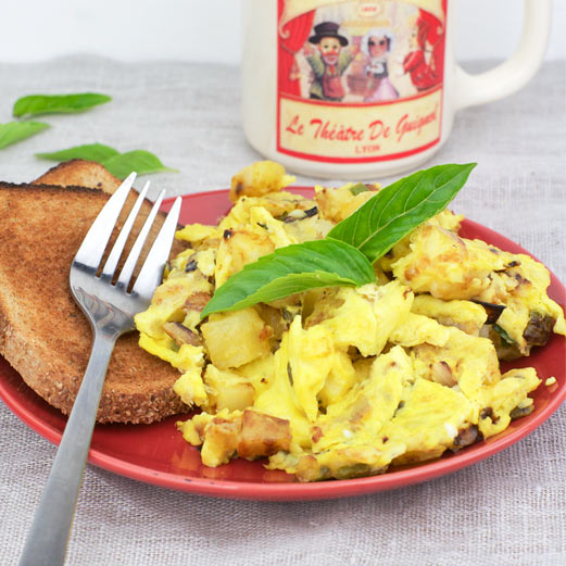 Basil Veggie Scramble Basil Veggie Scramble