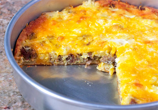 Sausage And Egg Breakfast Pizza