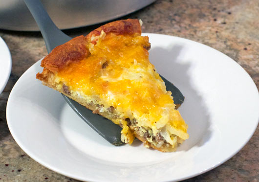 Sausage And Egg Breakfast Pizza