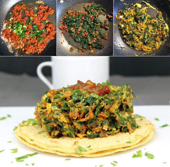 Chorizo And Spinach Scramble Chorizo And Spinach Scramble