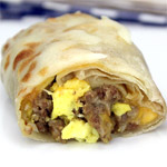 Basic Sausage Breakfast Burritos