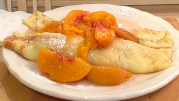 Peach Crepes