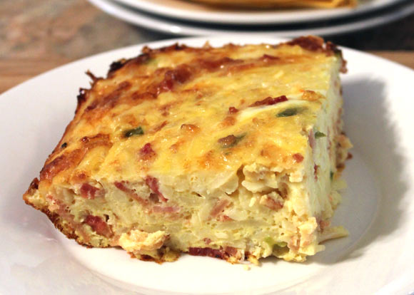 Hash Brown Breakfast Casserole w/ Bacon