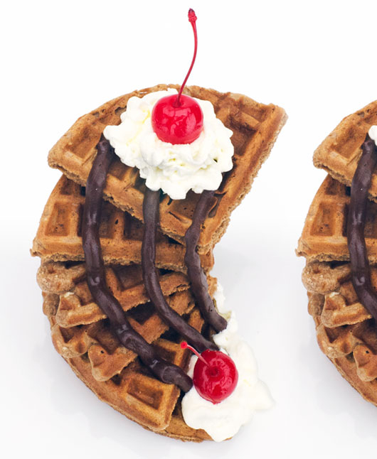 Chocolate Waffle Tower