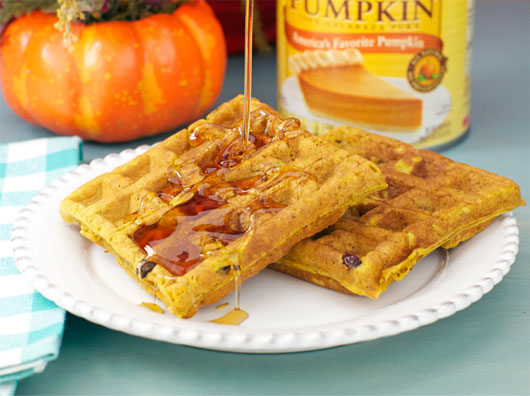 Cranberry Pumpkin Waffles