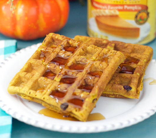 Cranberry Pumpkin Waffles