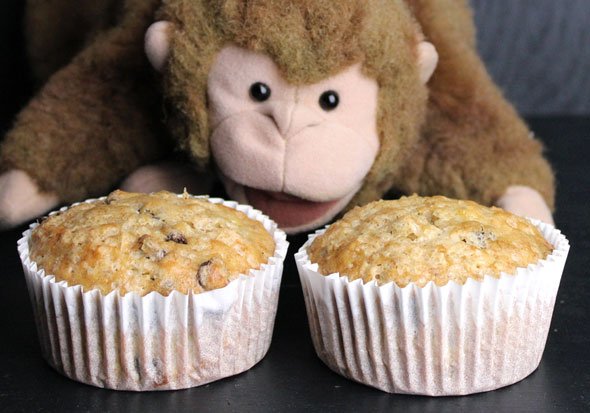 Chocolate Coconut Banana Bread Muffins