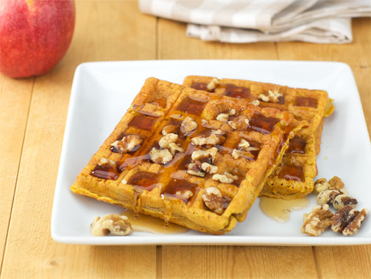 Pumpkin Apple Waffles