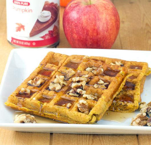 Pumpkin Apple Waffles