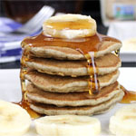 Banana Buttermilk Buckwheat Pancakes