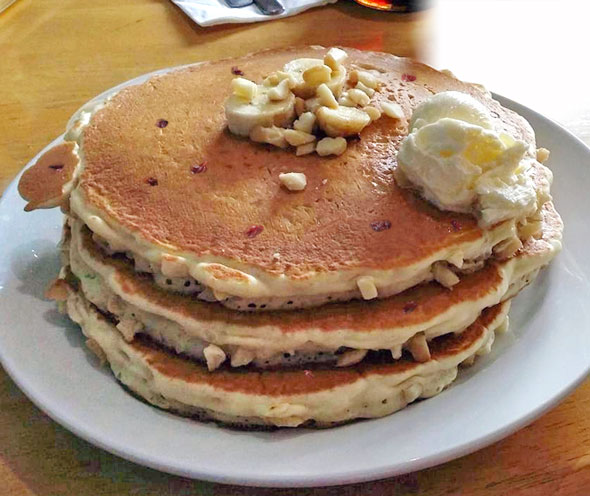 Cherry Macadamia Nut Pancakes