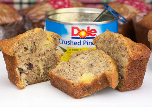 Sliced Banana Pineapple Bread