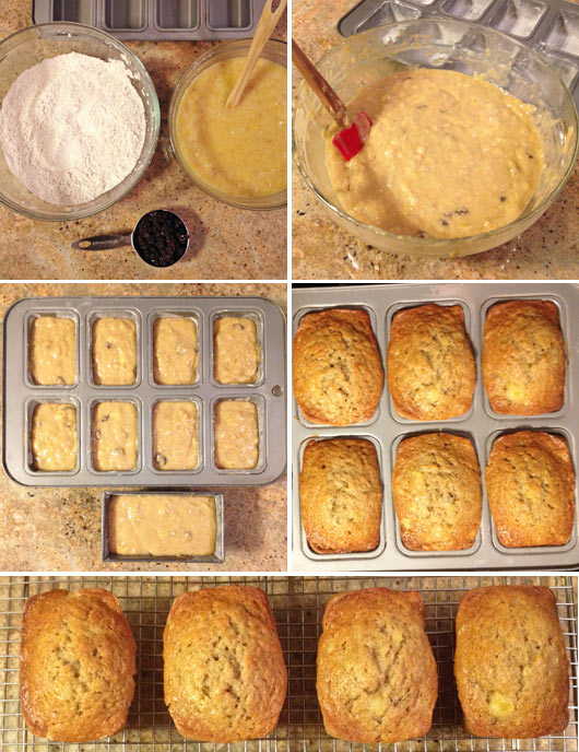 Making Banana Pineapple Bread