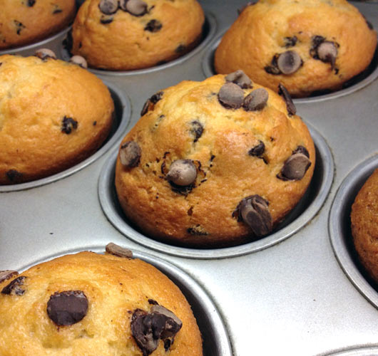 Cinnamon Chocolate Chip Muffins