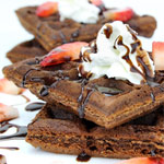 Chocolate Brownie Waffles Chocolate Brownie Waffles