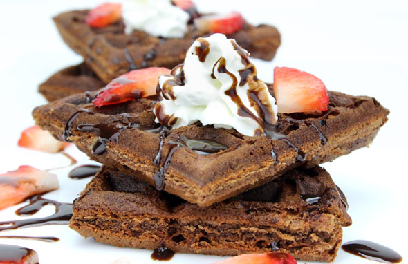 Chocolate Brownie Waffles