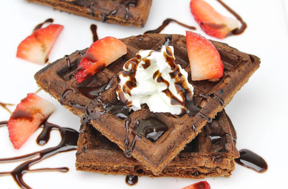 Chocolate Brownie Waffles