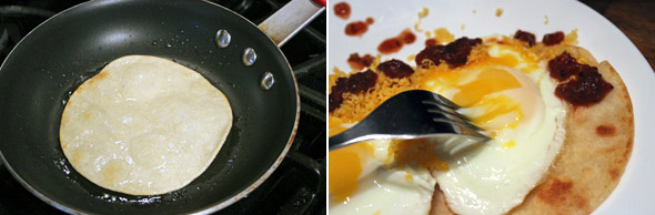 Making Sunny-Side-Up Tortillas