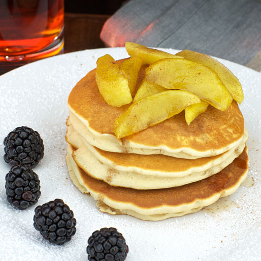 Egg-Free And Dairy-Free Apple Cinnamon Pancakes