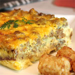 Sausage Cheddar Breakfast Casserole