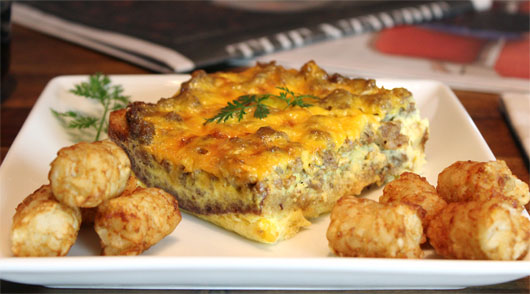 Sausage Cheddar Breakfast Casserole