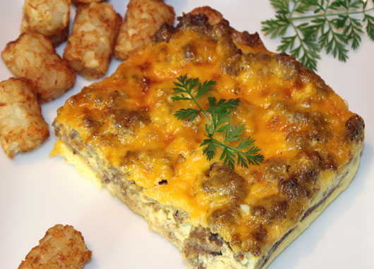 Sausage Cheddar Breakfast Casserole