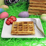 Easter Ham Waffles