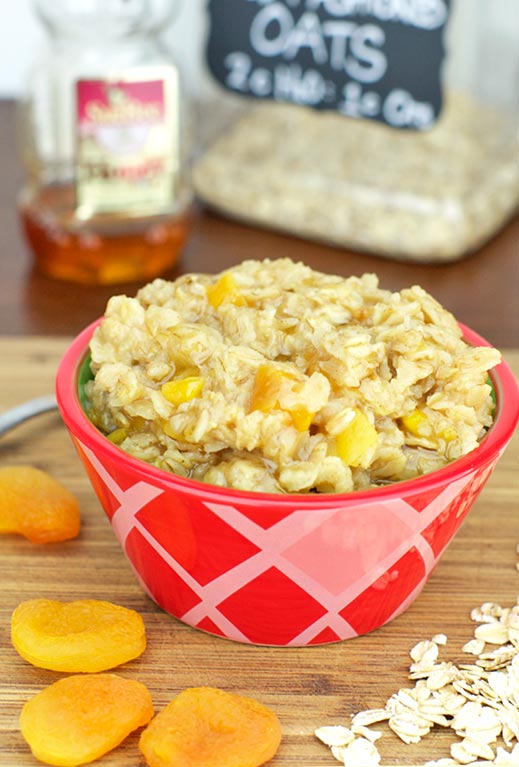 A Serving of Apricot Honey Oatmeal