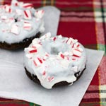 Chocolate Pepermint Cake Donuts