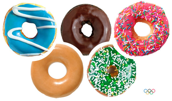 Olympic Donut Rings Logo