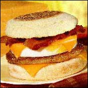 Cheddar Bacon Sausage McMuffin