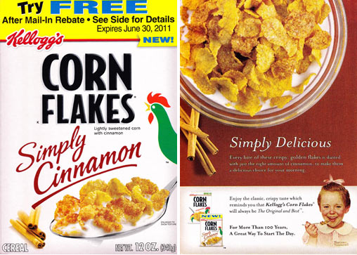 Simply Cinnamon Corn Flakes From Kellogg's