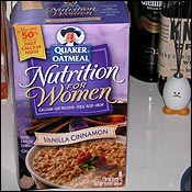 Nutrition For Women Vanilla Cinnamon Oatmeal