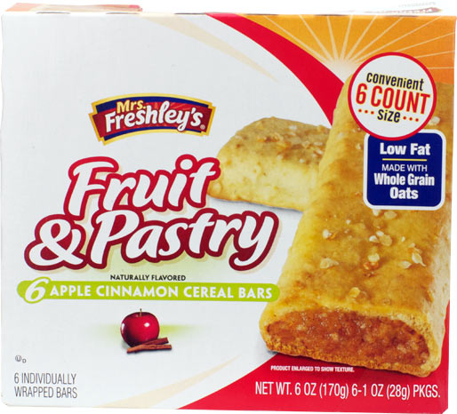 Mrs. Freshley's Fruit & Pastry Cereal Bars: Apple